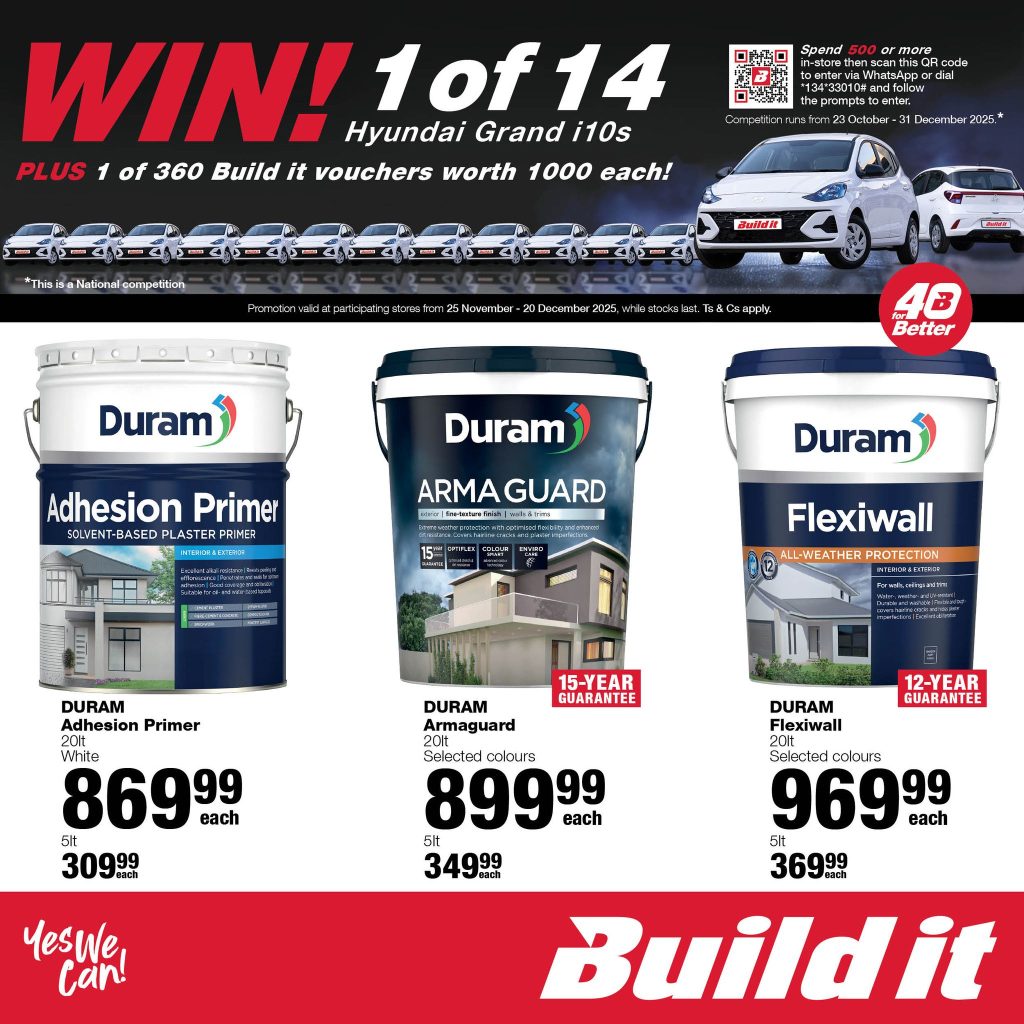 Build it Hermanus November - December 2025 Promotions and specials