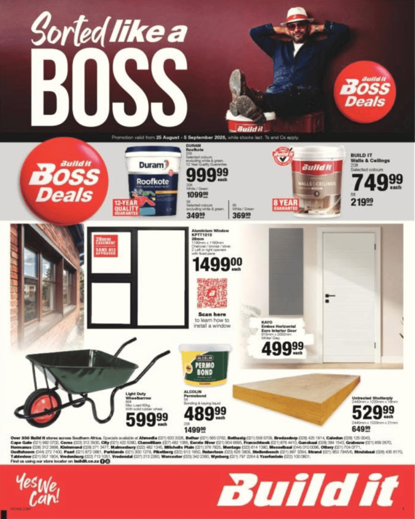 Build it Hermanus Promotions August - September 2026